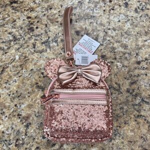 Loungefly Rose Gold Sequin Wristlet